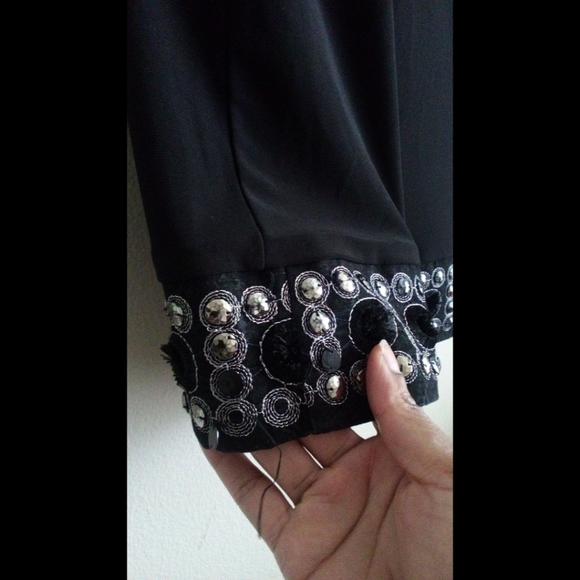 🆕LISTING! DRESSBARN EMBELLISHED BOATNECK FLARE DRESS(PRE-OWNED) - Picture 4 of 13